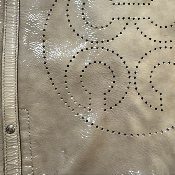 Coach Audrey 17063 Patent Leather Tote Y2K Glazed Leather Silver Hardware - Picture 14 of 16